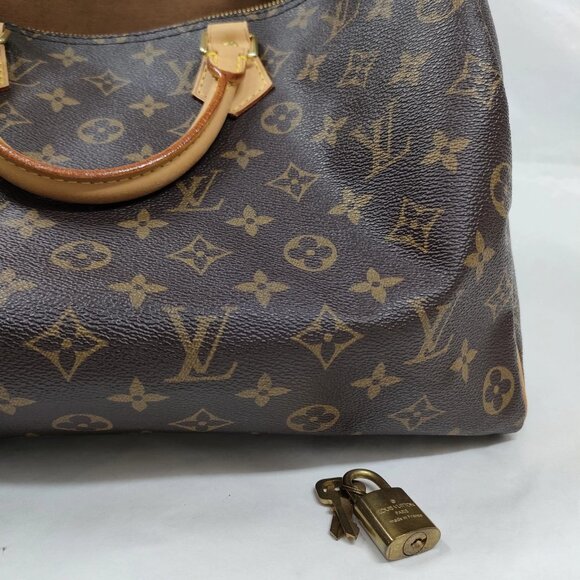 Louis Vuitton Speedy 40 Brown Monogram Hand Bag mon-1100-091925 - Picture 10 of 16